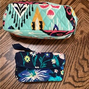 Vera Bradley Cosmetic Bag & Keychain Wallet